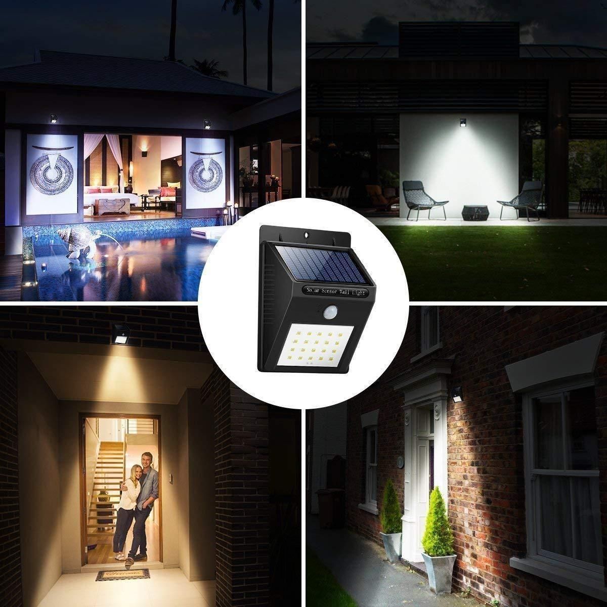 SECURITY LIGHT - 20 LED Bright Outdoor Security Lights with Motion Sensor